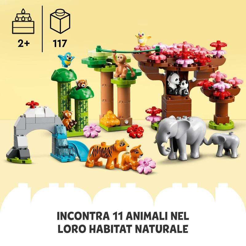 LEGO-DUPLO-10974-Animali-dell’Asia-Tappetino-da-Gioco-con-Elefante-Giocattolo-e-Mattoncino-con-Suoni-Giochi-per-Bambini