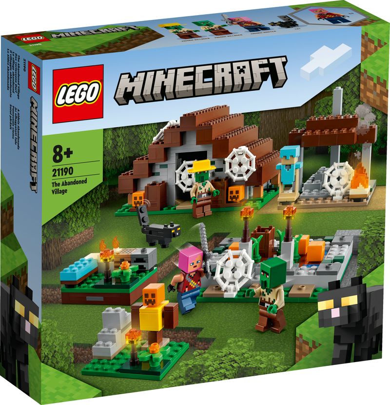 LEGO-Minecraft-21190-Il-Villaggio-Abbandonato-Set-di-Costruzioni-Accampamento-per-Cacciatore-di-Zombie-con-Accessori