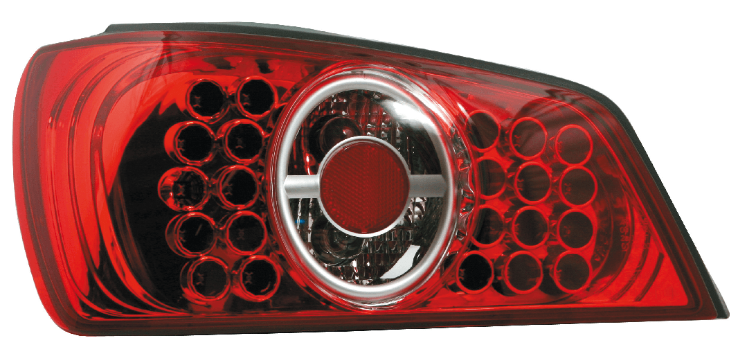 Pilot Coppia fanali posteriori LED - compatibile per  Peugeot 306 (5/93-7/01) - Rosso