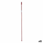 BigBuy Home Mazza per la Scopa Righe 2,3 x 130 x 2,3 cm Rosso Metallo (12 Unità)