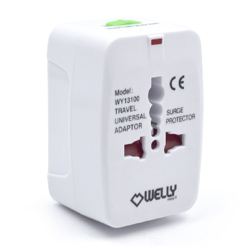 BigBuy Tech Adattatore a Spina Universale da Viaggio WY13100