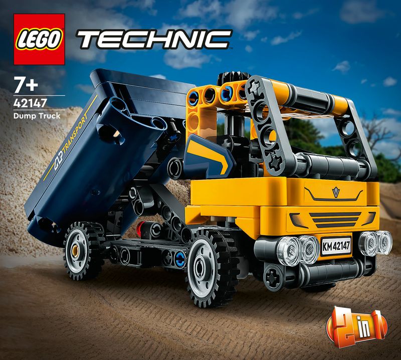 LEGO-Technic-42147-Camion-Ribaltabile-Set-2-in-1-con-Camioncino-ed-Escavatore-Giocattolo-Giochi-per-Bambini-7--Idee-Regalo