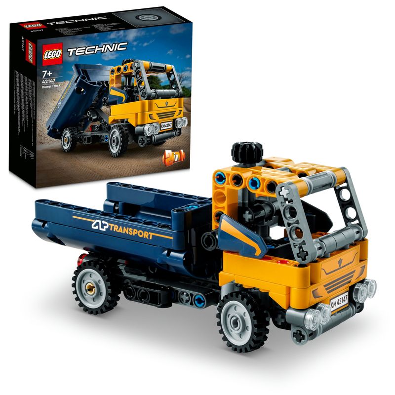 LEGO-Technic-42147-Camion-Ribaltabile-Set-2-in-1-con-Camioncino-ed-Escavatore-Giocattolo-Giochi-per-Bambini-7--Idee-Regalo