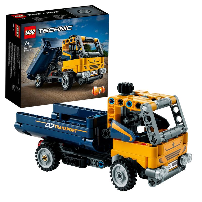 LEGO-Technic-42147-Camion-Ribaltabile-Set-2-in-1-con-Camioncino-ed-Escavatore-Giocattolo-Giochi-per-Bambini-7--Idee-Regalo