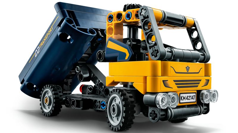 LEGO-Technic-42147-Camion-Ribaltabile-Set-2-in-1-con-Camioncino-ed-Escavatore-Giocattolo-Giochi-per-Bambini-7--Idee-Regalo