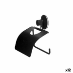 Berilo Portarotolo di Carta Igienica Berilo W3100-13P Nero Acciaio ABS 13,5 x 12 x 3 cm (12 Unità)