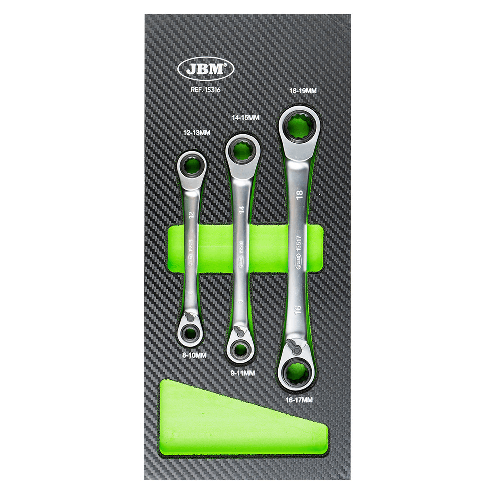 JBM SET DI 3 CHIAVI A 72 DENTI - TIPO 4-IN-1