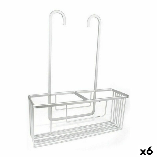 Confortime  Portaoggetti da Doccia Confortime Alluma Alluminio Argentato 35,7 x 12,7 x 44,5 cm (6 Unità)