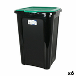 Tontarelli  Secchio per la Spazzatura Tontarelli Coverline Verde 44 L Nero 38,5 x 34,5 x 54,5 cm (6 Unità)