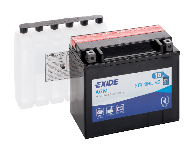 Exide Batteria 12V - Exide Bike AGM - 18 Ah - 270 A
