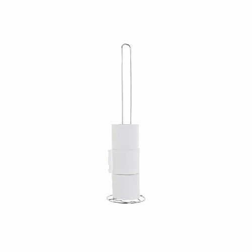 DKD Home Decor  Portarotolo di Carta Igienica DKD Home Decor Argento Metallo Cromato (14 x 14 x 55 cm)
