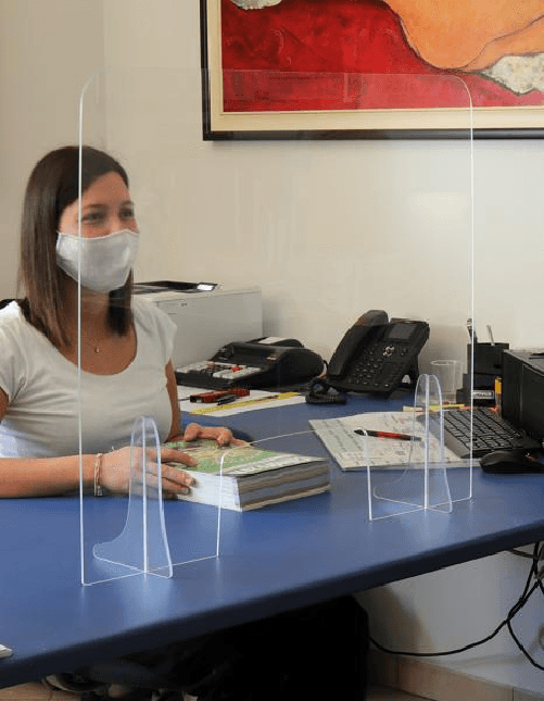 Cora Schermo protettivo PMMA 140x65 cm con apertura