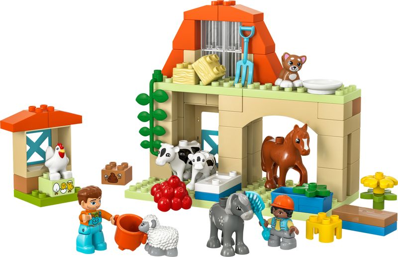 LEGO-DUPLO-10416-Cura-degli-Animali-di-Fattoria-Giocattolo-Gioco-di-Ruolo-Educativo-per-Bambini-2--con-Figure-Giocattolo