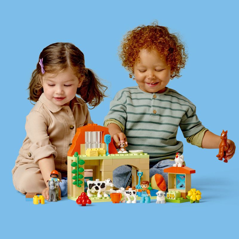 LEGO-DUPLO-10416-Cura-degli-Animali-di-Fattoria-Giocattolo-Gioco-di-Ruolo-Educativo-per-Bambini-2--con-Figure-Giocattolo