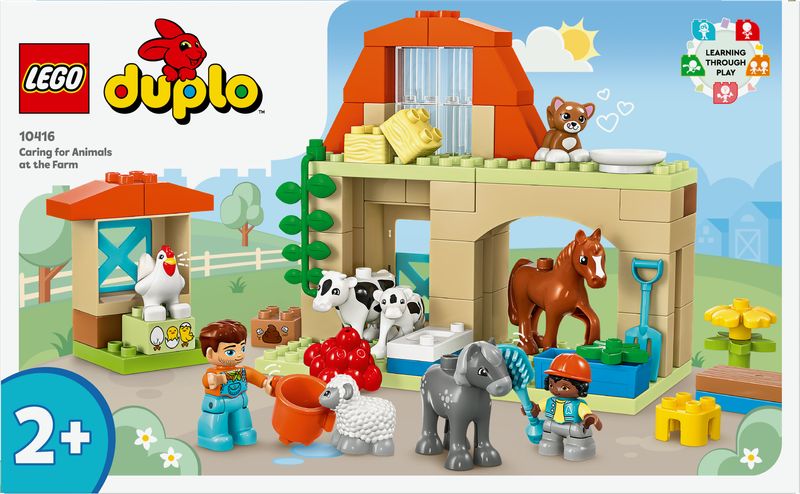 LEGO-DUPLO-10416-Cura-degli-Animali-di-Fattoria-Giocattolo-Gioco-di-Ruolo-Educativo-per-Bambini-2--con-Figure-Giocattolo