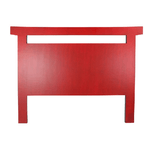 DKD Home Decor Testiera del Letto DKD Home Decor Nero Rosso Legno Abete Legno MDF 160 x 4 x 120 cm