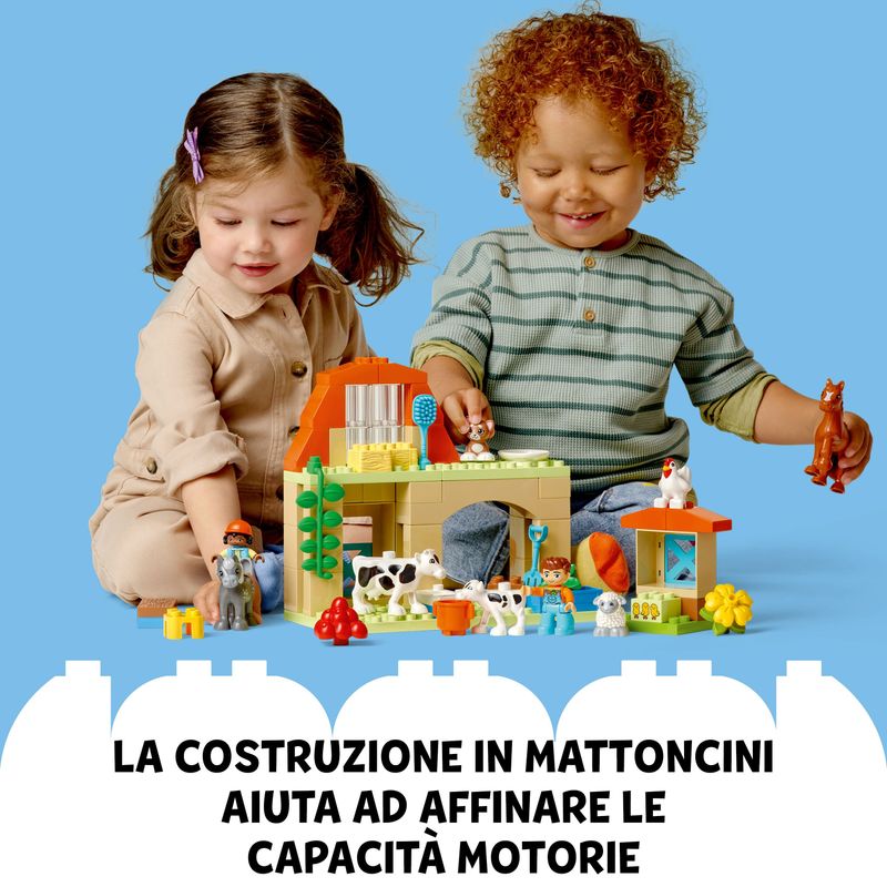 LEGO-DUPLO-10416-Cura-degli-Animali-di-Fattoria-Giocattolo-Gioco-di-Ruolo-Educativo-per-Bambini-2--con-Figure-Giocattolo