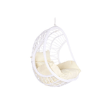 DKD Home Decor  Sedia da giardino sospesa DKD Home Decor 90 x 70 x 110 cm Metallo rattan sintetico Bianco