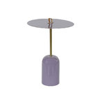 DKD Home Decor Tavolo aggiuntivo DKD Home Decor Pelle Ferro Laccato (40 x 40 x 56 cm)
