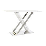 DKD Home Decor Ingresso DKD Home Decor Bianco Grigio Argentato Cristallo Acciaio 120 x 40 x 75 cm