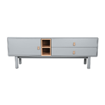 Home ESPRIT Mobile TV Home ESPRIT Azzurro Grigio polipropilene Legno MDF 140 x 40 x 55 cm