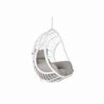 DKD Home Decor  Sedia da giardino sospesa DKD Home Decor 90 x 70 x 110 cm Grigio Metallo rattan sintetico Bianco