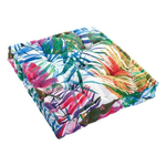 DKD Home Decor  Cuscino DKD Home Decor 8424001666423 Oceano Poliestere Alluminio Multicolore Tropicale Foglia