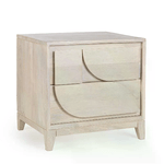 Bizzotto Comodino 2 cassetti 47ax40bx46h - BRIELLE
