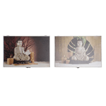 DKD Home Decor Tappi DKD Home Decor Contatore Buddha Legno MDF 2 Unità 46,5 x 6 x 31,5 cm