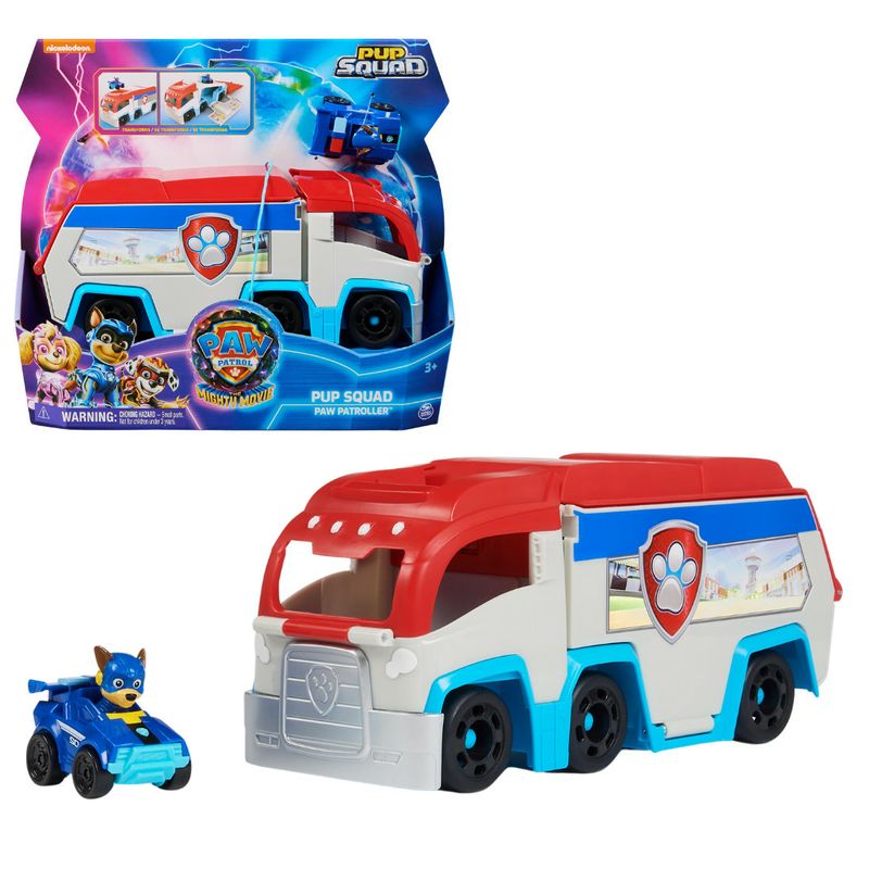 PAW-Patrol--Paw-Patroller-Pup-Squad-con-Luci-e-Suoni-dal-Super-Film-Giochi-per-Bambini-e-Bambine-3--anni