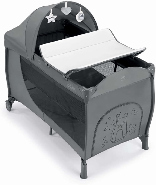 Cam Lettino da Campeggio DAILY PLUS CONIGLIO CON ACCESSORI
