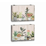 DKD Home Decor Tappi DKD Home Decor Contatore Impianto Legno MDF 2 Unità 46,5 x 6 x 31,5 cm