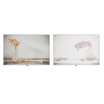DKD Home Decor Tappi DKD Home Decor Contatore Fiori Legno MDF 2 Unità 46,5 x 6 x 31,5 cm