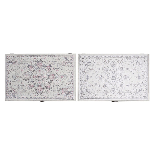 DKD Home Decor Tappi DKD Home Decor Contatore Etnico Legno MDF 2 Unità 46,5 x 6 x 31,5 cm