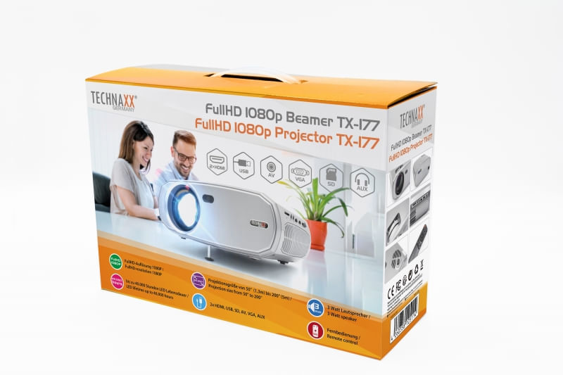 Technaxx-TX-177-videoproiettore-Proiettore-a-raggio-standard-15000-ANSI-lumen-LCD-1080p--1920x1080--Bianco