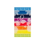 BIANCHERIAWEB Telo Mare Grande 100x180 Spugna Spiaggia Piscina Maui Flamenco Multicolor D13