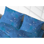 BIANCHERIAWEB Coppia Federe Cuscino Letto Bottoni Laterali 100% Cotone Disegno Zodiaco GI