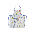 BIANCHERIAWEB Pack 2 Pezzi Grembiule Alto Pettorina Cucina Chef Casa Con Tasche  Pesci Colorati