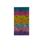 BIANCHERIAWEB Telo Mare Grande 100x180 Spugna Spiaggia Piscina Maui Leopard Multicolor D8