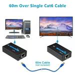 ADOWL 60M HDMI Extender 1080P Trasmettitore Ricevitore CAT5E/6 RJ45 Audio Video Sync