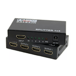 Adowl Splitter Sdoppiatore Full HD 1080P UHD 4K 3D - 1 x 4 - 4 Uscite HDMI Amplificate