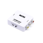 SARISTORE Adattatore Convertitore HDMI a AV CVBS RCA Audio Video PAL NTSC USB