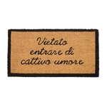 BIANCHERIAWEB Zerbino Entrata Ingresso Casa Esterno Antiscivolo In Cocco Funny Vietato Entrare