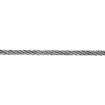 Masidef Fune in ferrro zincato  5 mm. con nucleo in fibra tessile 80 mt.