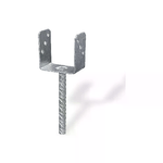 Masidef Supporto a "U" per pali 81 x 65 x 105 x 200 mm.