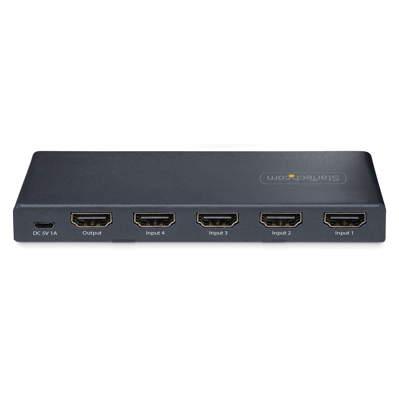 StarTech.com-Switch-HDMI-8K-a-4-porte-switcher-HDMI-2.1-4K-120Hz-8K60Hz-UHD-HDR10--Commutatore-HDMI-2-In-1-Out-commutazione-automatica-manuale-delle-sorgenti-con-telecomando--4PORT-8K-HDMI-SWITCH-