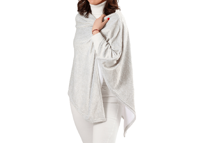 BIANCHERIAWEB Poncho Felpa Plaid Coperta Retro Agnellato Sherpa Inverno Caldo Dis. Pic