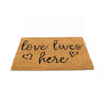 BIANCHERIAWEB Zerbino Cocco Ingresso Casa Esterno Antiscivolo Fortuna Flat Love Lives Here