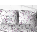BIANCHERIAWEB Coppia Federe Cuscino Letto 100% Cotone Disegno Acquarello Bottoni Laterali