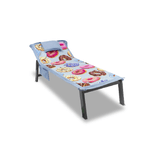 BIANCHERIAWEB Telo Mare Da Lettino Con Cuscino Modello Comodo Summer Disegno Ciambella